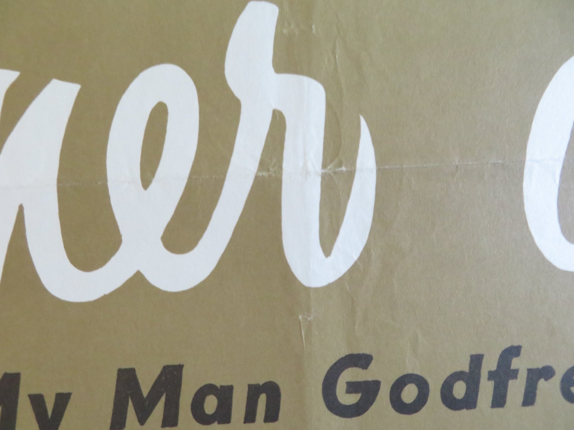 MY MAN GODFREY DANISH POSTER ROLLED DAVID NIVEN JUNE ALLYSON 1958 Rendezvous Cinema Movie posters