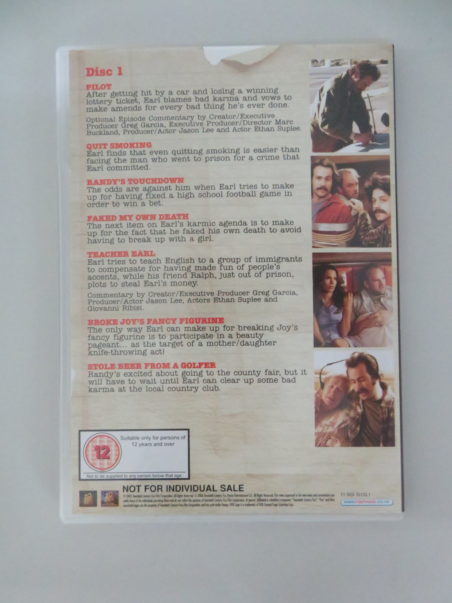 My Name Is Earl - Season One (DVD BoxSet) Jason Lee Jaime Pressly 2005 Region 2 Movie posters