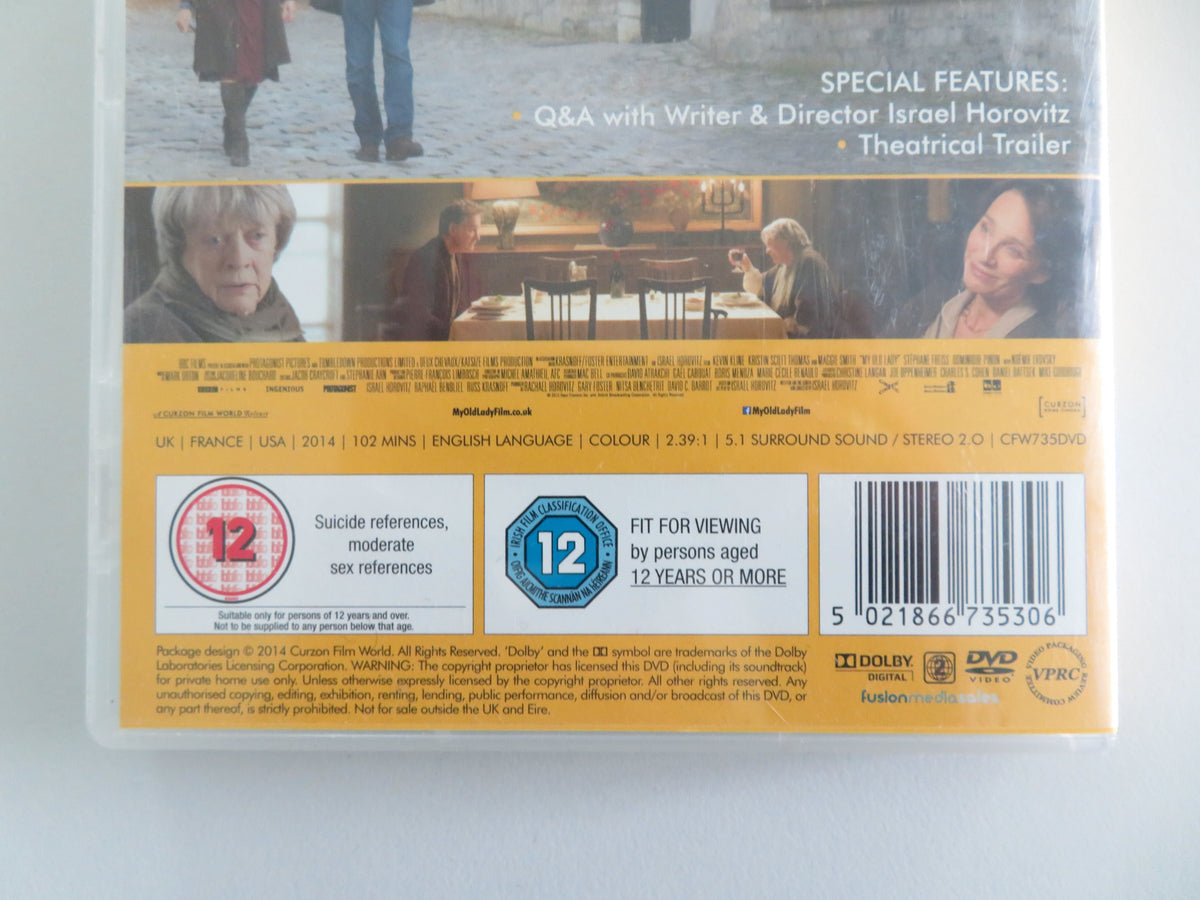 My Old Lady (DVD) Maggie Smith Kevin Kline Kristin Scott Thomas 2014 Region 2 Movie posters