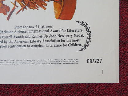 MY SIDE OF THE MOUNTAIN - B FOLDED US ONE SHEET POSTER TED ECCLES 1969 Rendezvous Cinema Movie posters