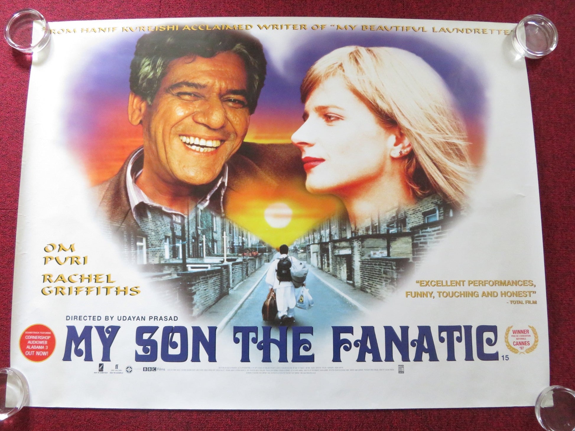 MY SON THE FANATIC UK QUAD ROLLED POSTER OM PURI RACHEL GRIFFITHS 1997 Rendezvous Cinema Movie posters