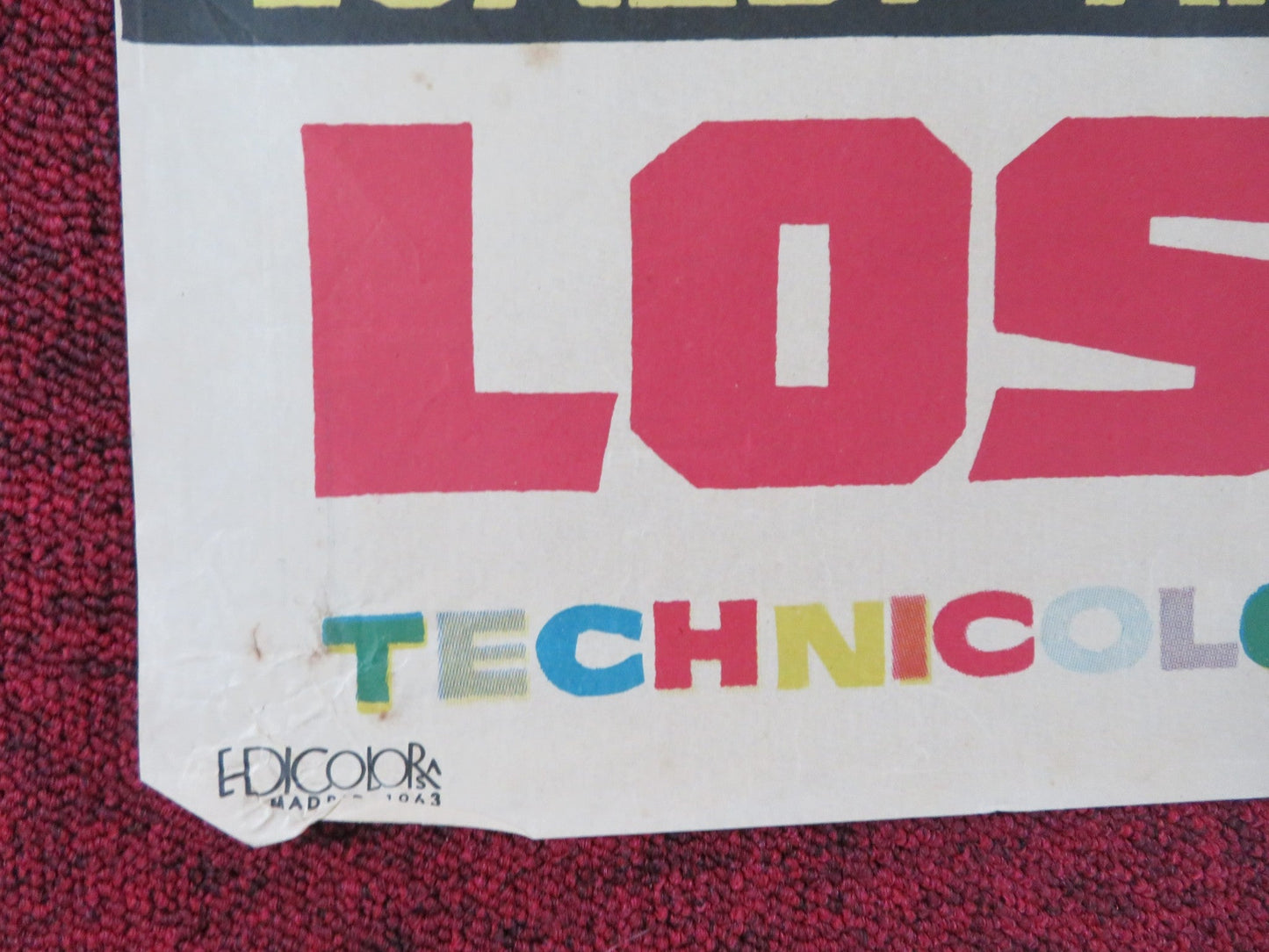 MY SON, THE HERO SPANISH POSTER ANTONELLA LUALDI PEDRO ARMENDARIZ 1963 Rendezvous Cinema Movie posters