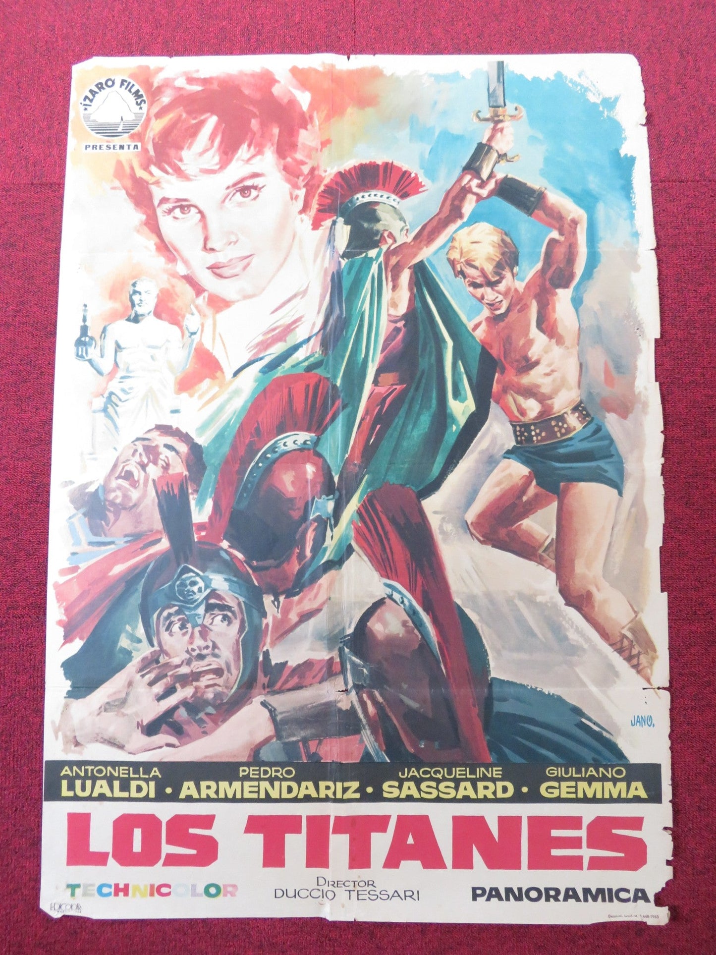 MY SON, THE HERO SPANISH POSTER ANTONELLA LUALDI PEDRO ARMENDARIZ 1963 Rendezvous Cinema Movie posters