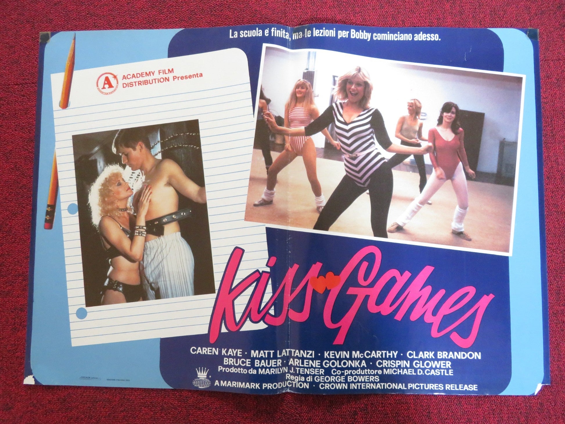 MY TUTOR - C ITALIAN FOTOBUSTA POSTER CAREN KAYE MATT LATTANZI 1983 Rendezvous Cinema Movie posters