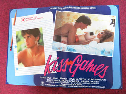 MY TUTOR - D ITALIAN FOTOBUSTA POSTER CAREN KAYE MATT LATTANZI 1983 Rendezvous Cinema Movie posters