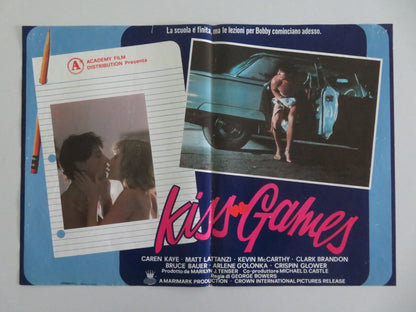 MY TUTOR ITALIAN FOTOBUSTA POSTERS LOT OF 4 CAREN KAYE MATT LATTANZI 1983 Movie posters