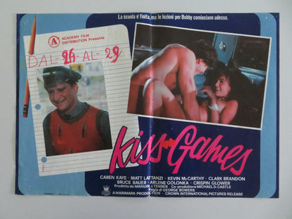 MY TUTOR ITALIAN FOTOBUSTA POSTERS LOT OF 4 CAREN KAYE MATT LATTANZI 1983 Movie posters