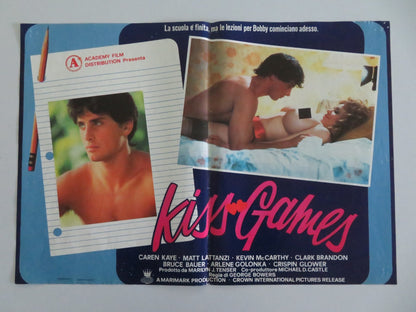 MY TUTOR ITALIAN FOTOBUSTA POSTERS LOT OF 4 CAREN KAYE MATT LATTANZI 1983 Movie posters