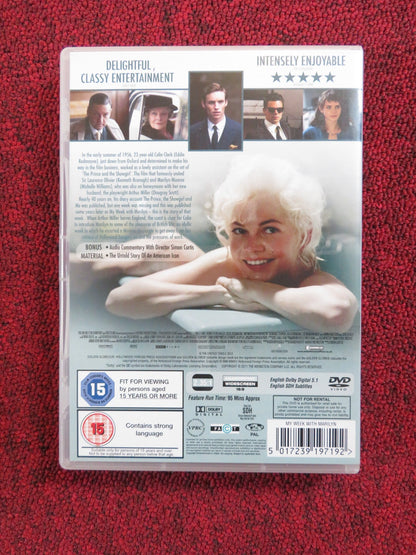 MY WEEK WITH MARILYN (DVD) MICHELLE WILLIAMS EDDIE REDMAYNE 2011 REGION 2 Rendezvous Cinema Movie posters