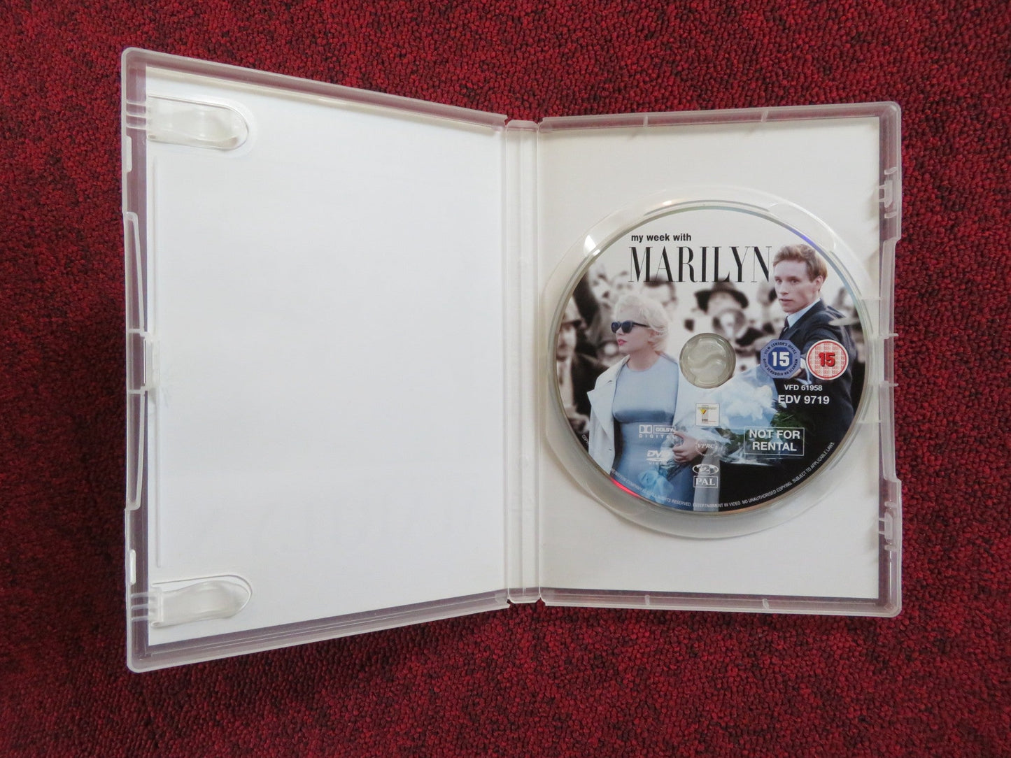 MY WEEK WITH MARILYN (DVD) MICHELLE WILLIAMS EDDIE REDMAYNE 2011 REGION 2 Rendezvous Cinema Movie posters