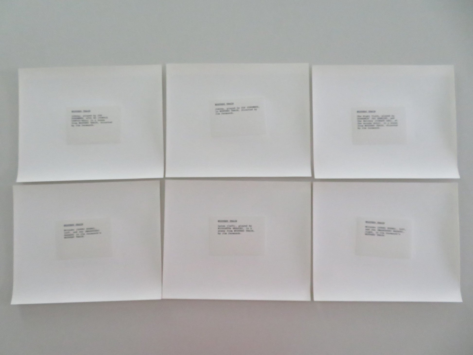 MYSTERY TRAIN MOVIE STILL PHOTO LOT OF 6 JOE STRUMMER VONDIE CURTIS - HALL 1989 Movie posters