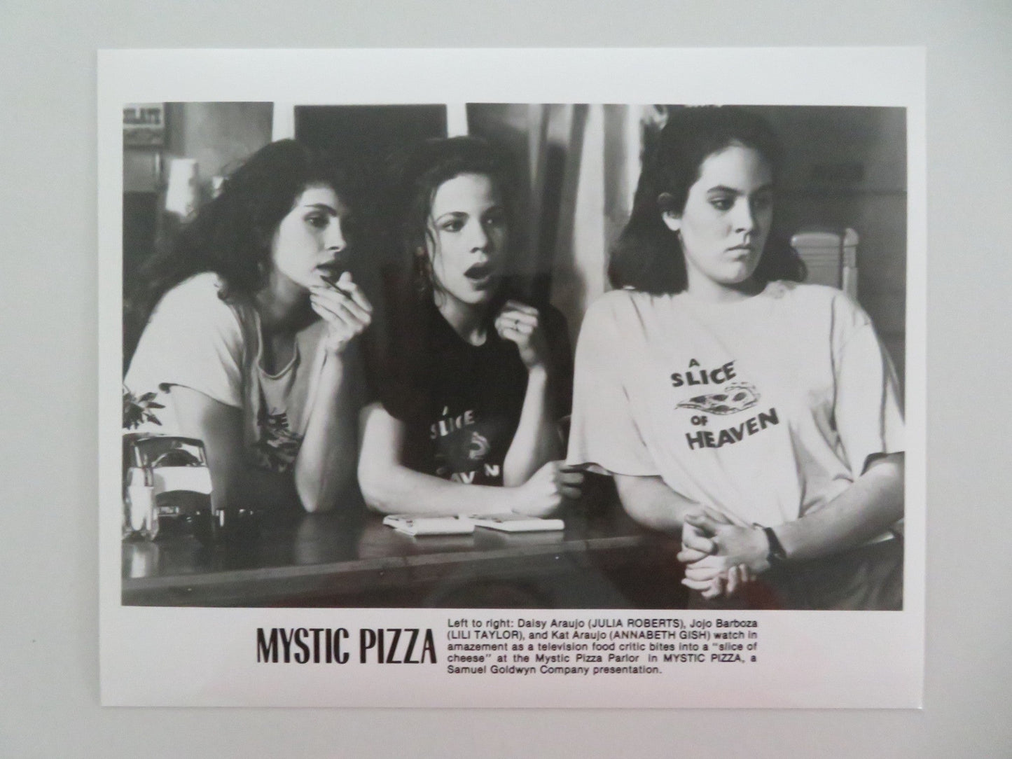MYSTIC PIZZA MOVIE STILL PHOTO LOT OF 9 JULIA ROBERTS LILI TAYLOR 1988 Movie posters