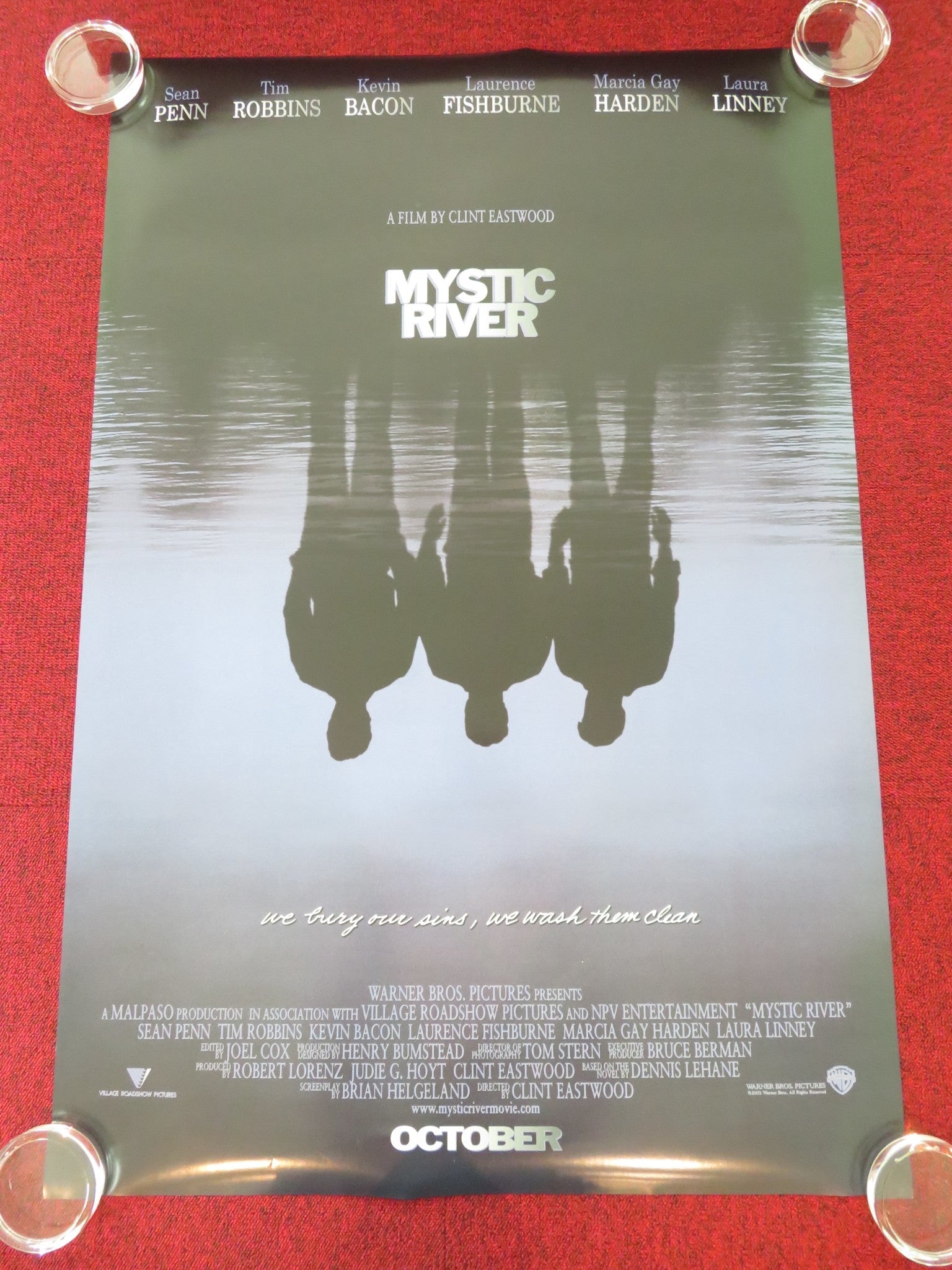 MYSTIC RIVER US ONE SHEET ROLLED POSTER SEAN PENN TIM ROBBINS 2003 Movie posters
