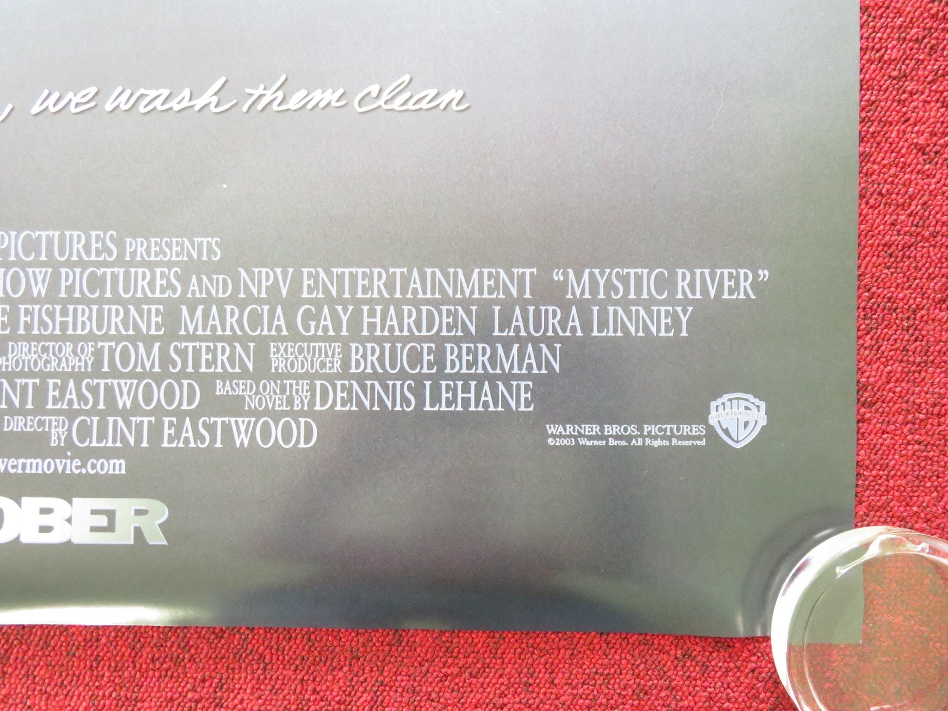 MYSTIC RIVER US ONE SHEET ROLLED POSTER SEAN PENN TIM ROBBINS 2003 Movie posters