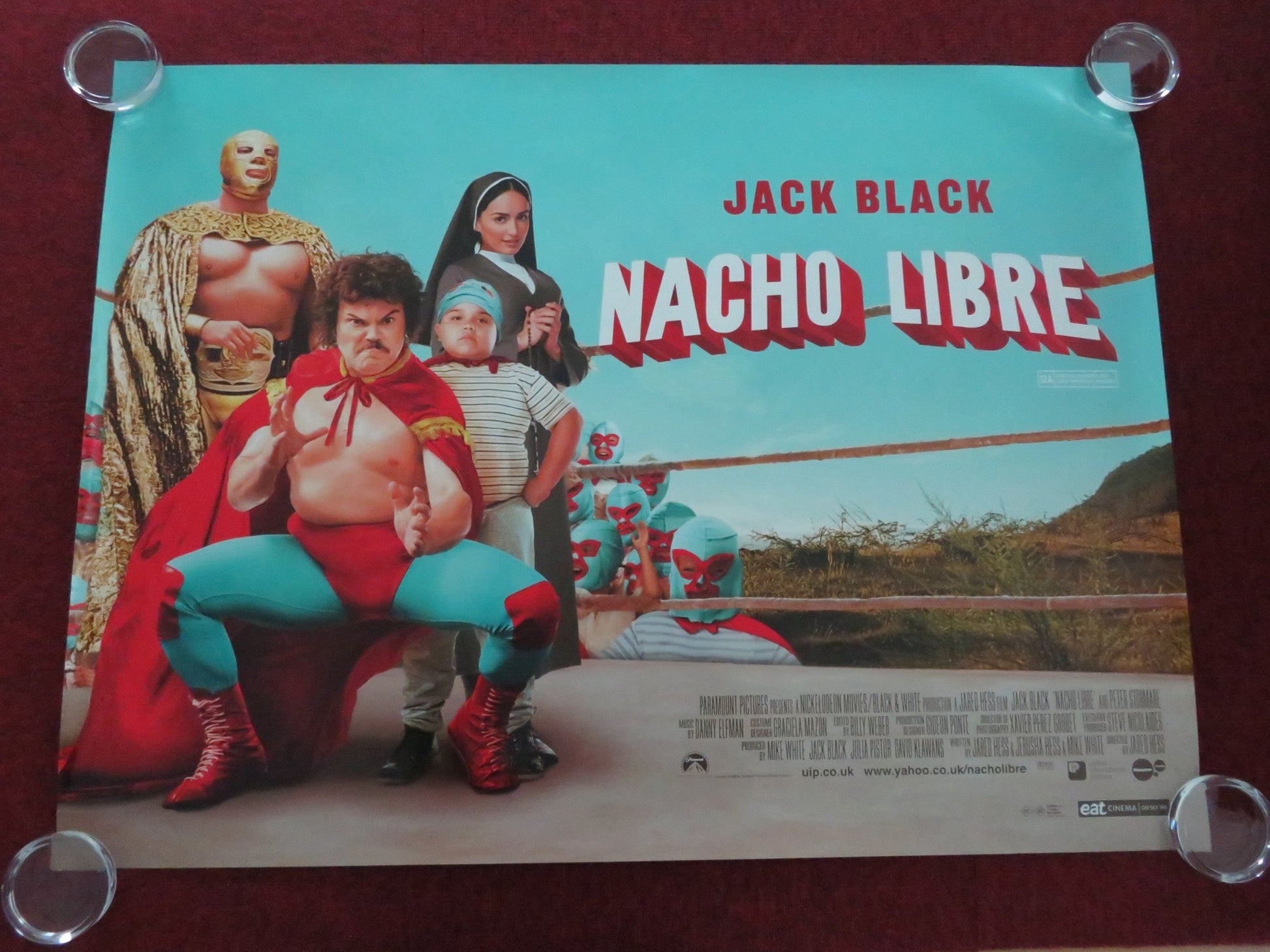 NACHO LIBRE UK QUAD ROLLED POSTER JACK BLACK ANA DE LA REGUERA 2006 Movie posters