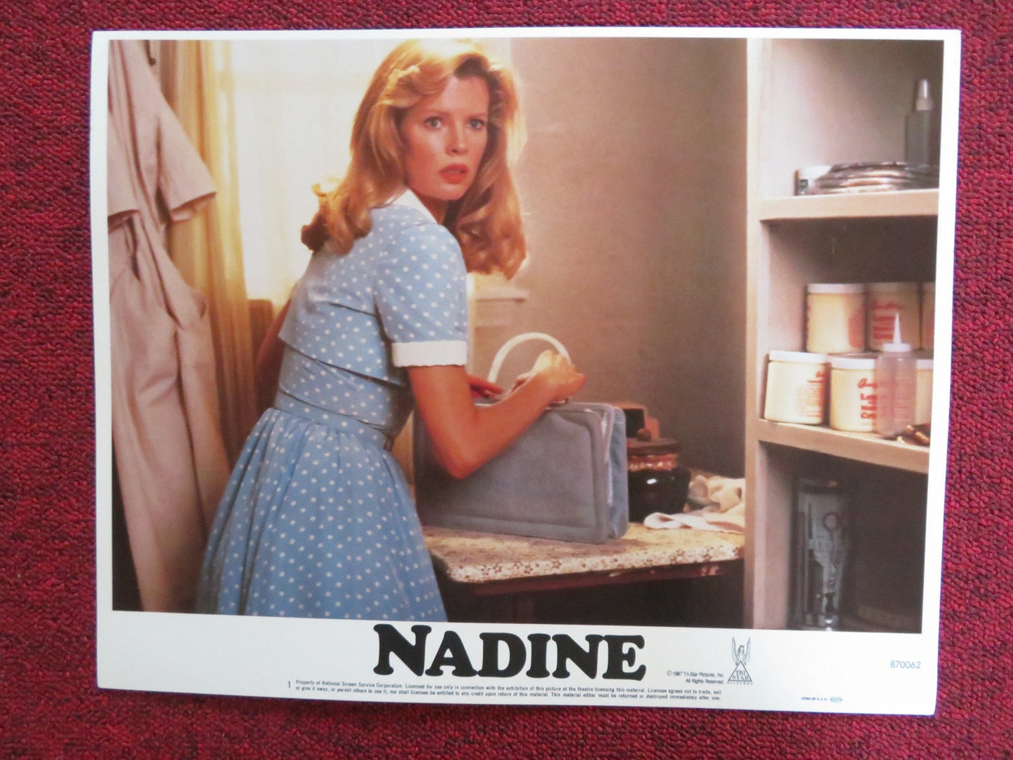 NADINE US LOBBY CARD FULL SET KIM BASINGER JEFF BRIDGES 1987 Rendezvous Cinema Movie posters