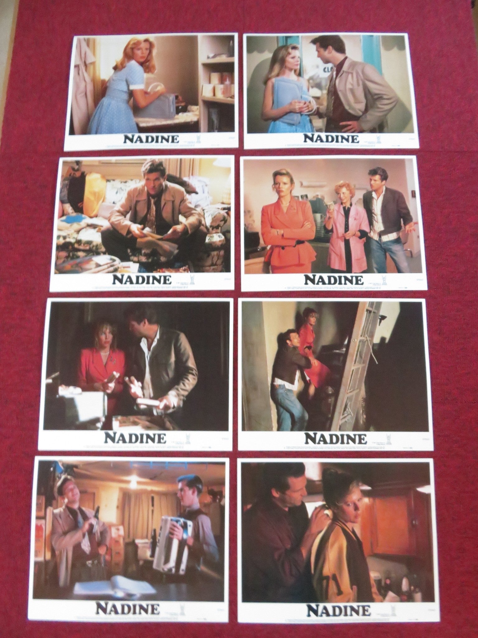 NADINE US LOBBY CARD FULL SET KIM BASINGER JEFF BRIDGES 1987 Rendezvous Cinema Movie posters