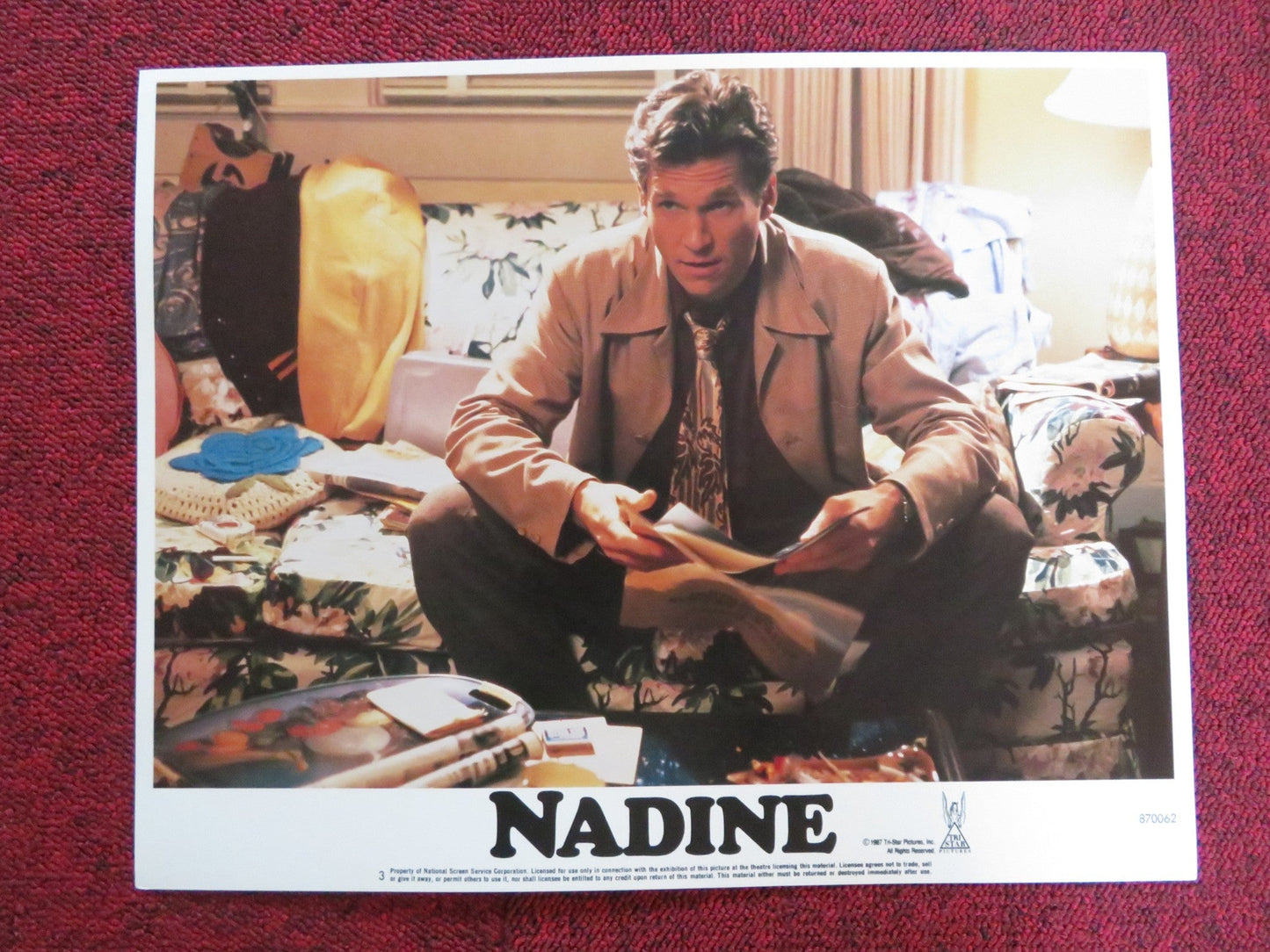 NADINE US LOBBY CARD FULL SET KIM BASINGER JEFF BRIDGES 1987 Rendezvous Cinema Movie posters