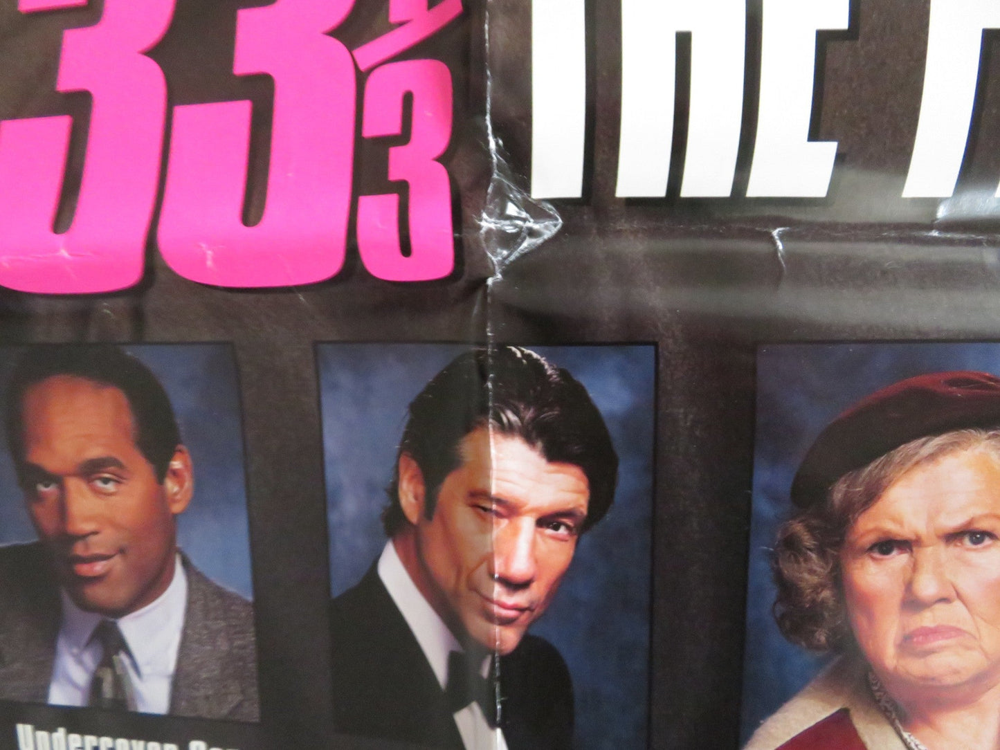 NAKED GUN 33 1/3 THE FINAL INSULT FOLDED US ONE SHEET POSTER LESLIE NIELSEN 1994 Rendezvous Cinema Movie posters