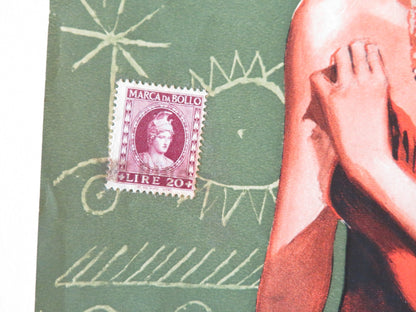 NAKED IN THE SUN - B ITALIAN FOTOBUSTA POSTER JAMES CRAIG LITA MILAN 1959 Rendezvous Cinema Movie posters