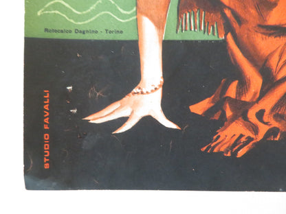 NAKED IN THE SUN - D ITALIAN FOTOBUSTA POSTER JAMES CRAIG LITA MILAN 1959 Rendezvous Cinema Movie posters