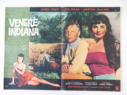 NAKED IN THE SUN - F ITALIAN FOTOBUSTA POSTER JAMES CRAIG LITA MILAN 1959 Rendezvous Cinema Movie posters