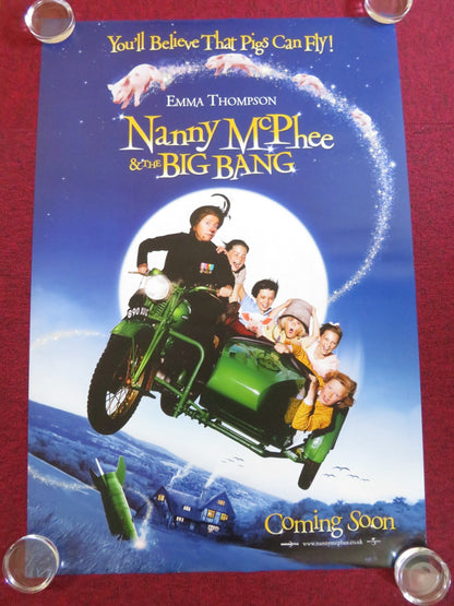 NANNY MCPHEE AND THE BIG BANG - B US ONE SHEET ROLLED POSTER EMMA THOMPSON 2010 Rendezvous Cinema Movie posters