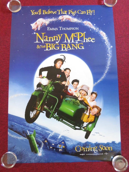 NANNY MCPHEE AND THE BIG BANG - B US ONE SHEET ROLLED POSTER EMMA THOMPSON 2010 Rendezvous Cinema Movie posters