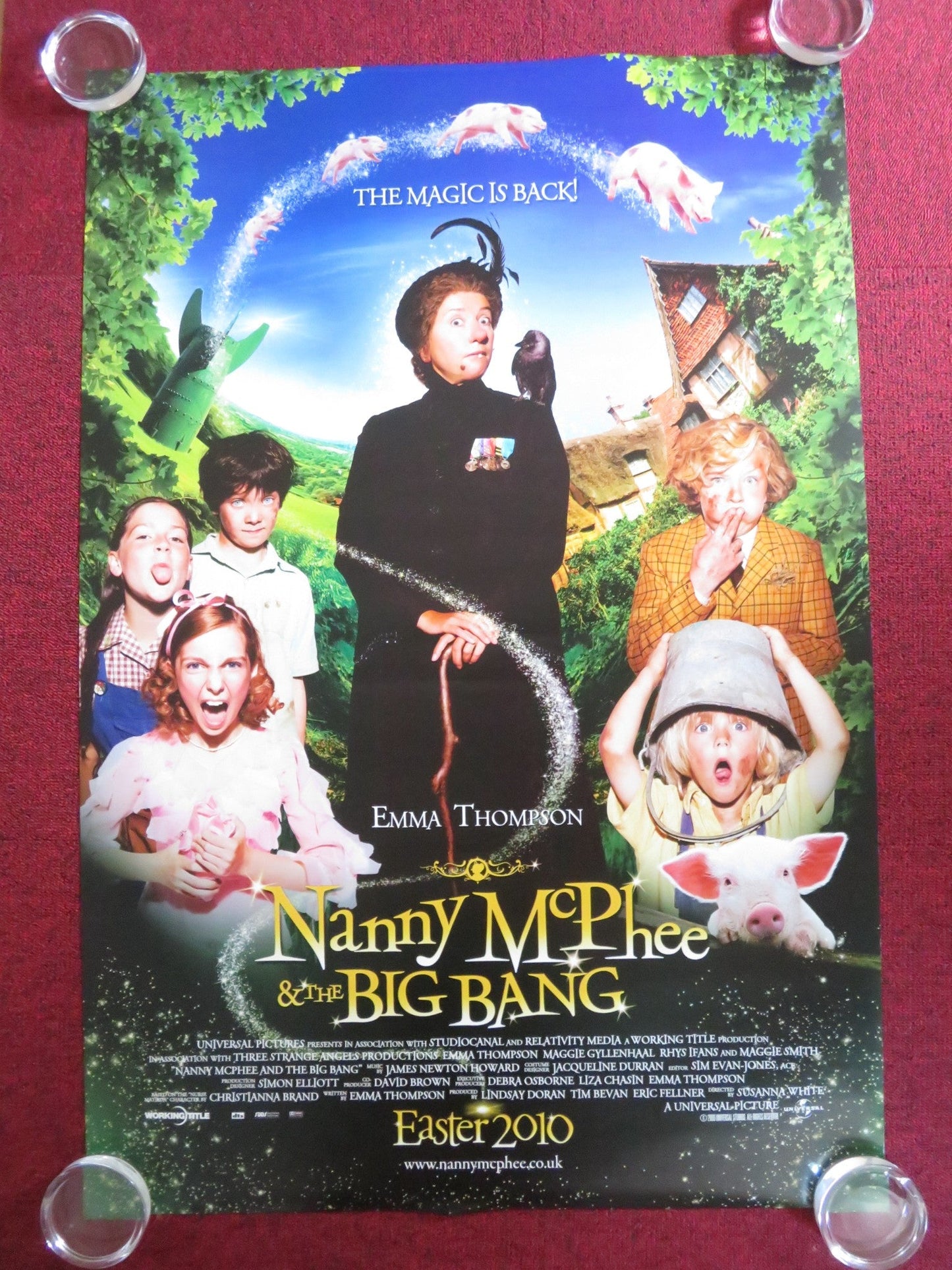 NANNY MCPHEE AND THE BIG BANG US ONE SHEET ROLLED POSTER EMMA THOMPSON 2010 Rendezvous Cinema Movie posters