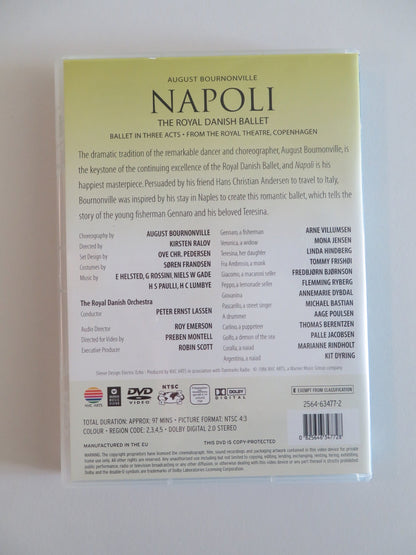 NAPOLI - THE ROYAL DANISH BALLET (DVD) LINDA HINDBERG 1986 REGION 2, 3, 4, 5 Rendezvous Cinema Movie posters