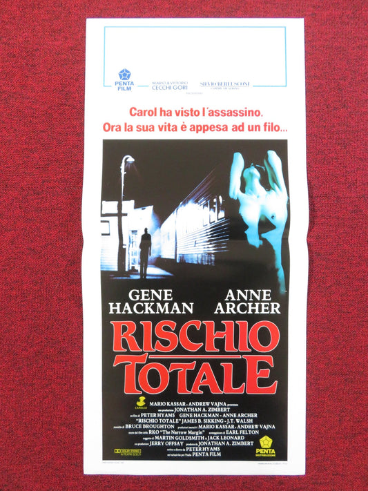 NARROW MARGIN ITALIAN LOCANDINA POSTER GENE HACKMAN ANN ARCHER 1990 Rendezvous Cinema Movie posters