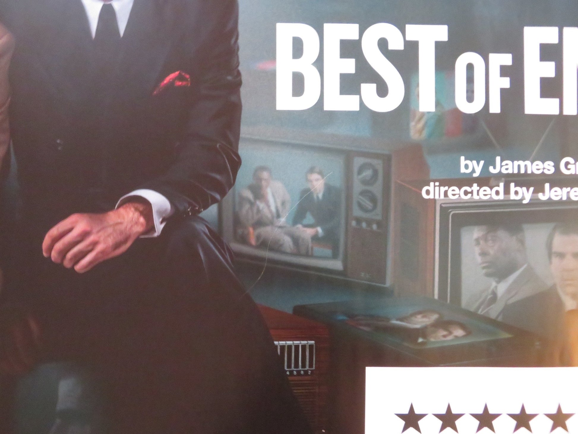 NATIONAL THEATRE LIVE: BEST OF ENEMIES UK QUAD ROLLED POSTER DAVID HAREWOOD 2023 Rendezvous Cinema Movie posters