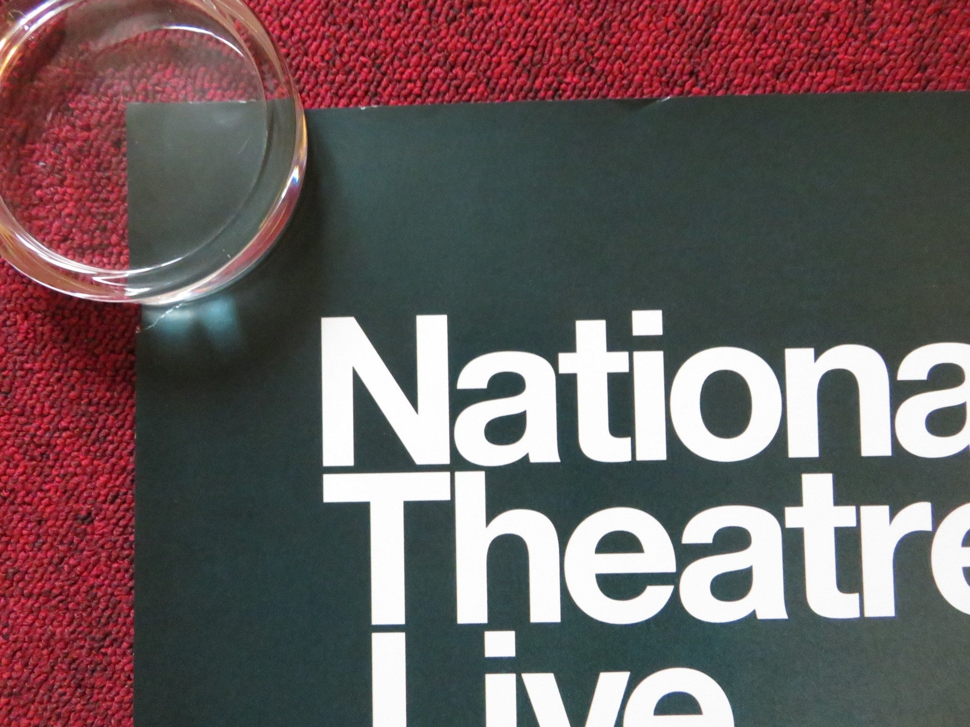 NATIONAL THEATRE LIVE: BEST OF ENEMIES UK QUAD ROLLED POSTER DAVID HAREWOOD 2023 Rendezvous Cinema Movie posters