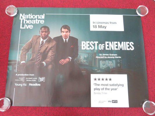 National Theatre Live: Best of Enemies UK Quad Rolled Poster Zachary Quinto 2023 Movie posters