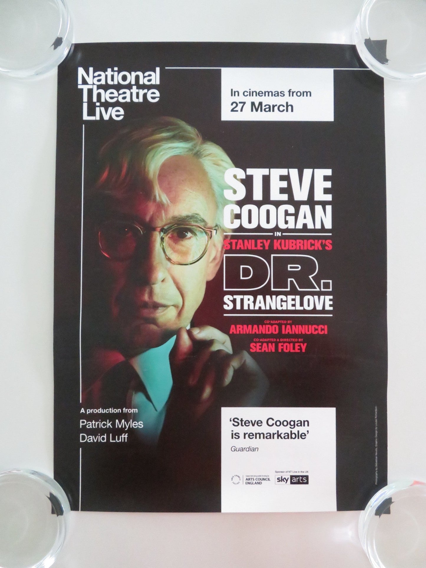 NATIONAL THEATRE LIVE: DR. STRANGELOVE ROLLED POSTER STEVE COOGAN 2025 Movie posters