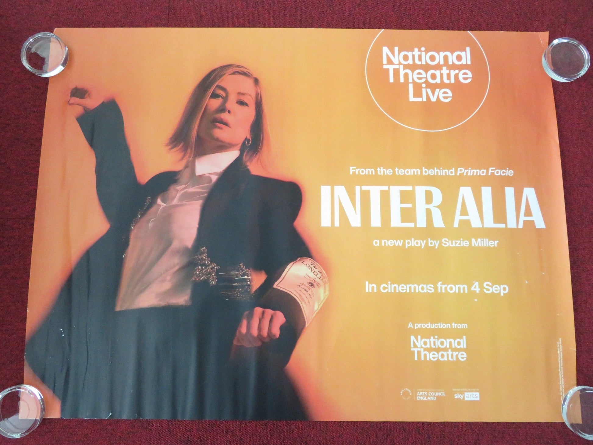 National Theatre Live: Inter Alia UK Quad Rolled Poster Rosamund Pike 2025 Movie posters
