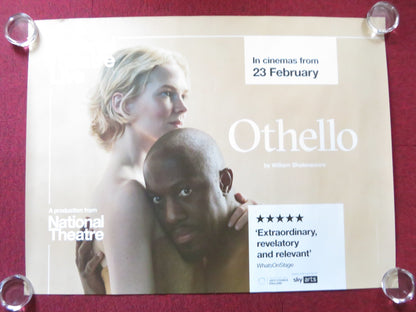 NATIONAL THEATRE LIVE: OTHELLO UK QUAD ROLLED POSTER GILES TERERA R. MCEWAN 2023 Rendezvous Cinema Movie posters