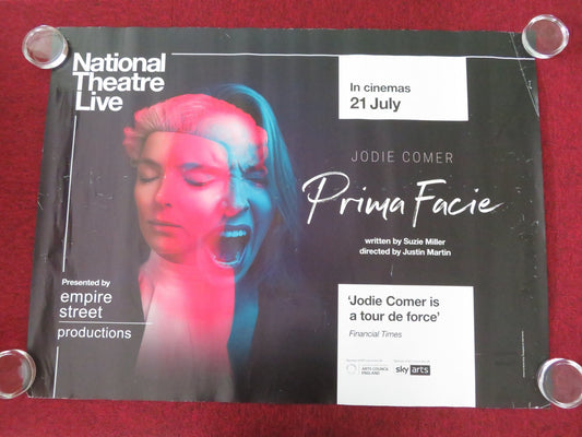 NATIONAL THEATRE LIVE: PRIMA FACIE UK QUAD ROLLED POSTER JODIE COMER 2022 Movie posters