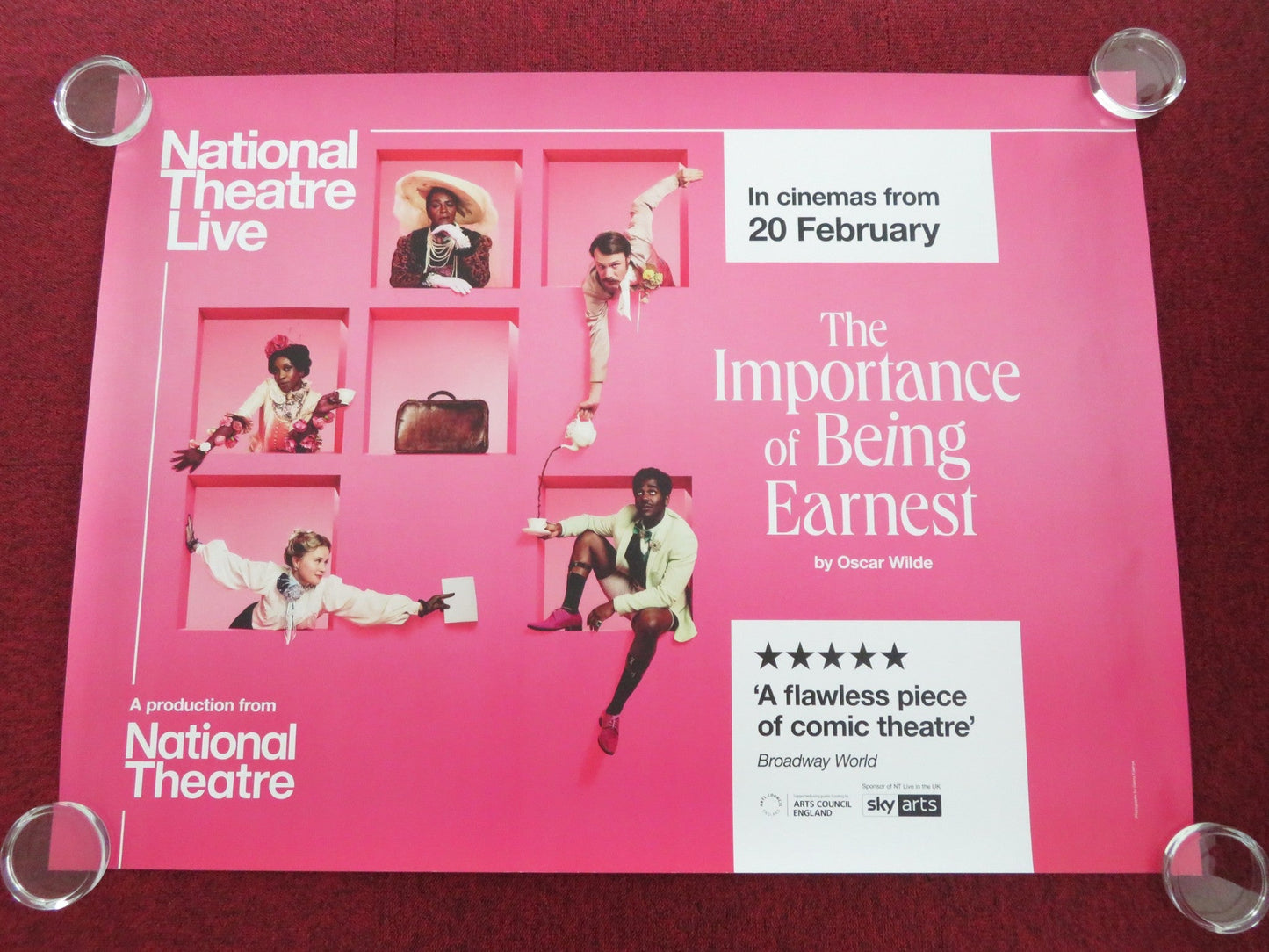 NATIONAL THEATRE LIVE: THE IMPORTANCE OF BEING EARN.. UK QUAD ROLLED POSTER 2025 Movie posters