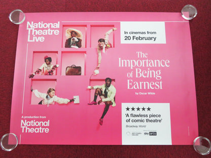 NATIONAL THEATRE LIVE: THE IMPORTANCE OF BEING EARN.. UK QUAD ROLLED POSTER 2025 Movie posters
