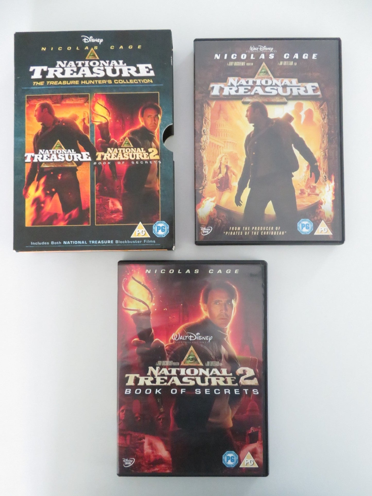 National Treasure 1 + 2 (DVD BoxSet) Disney Nicolas Cage 2004 Region 2 Movie posters