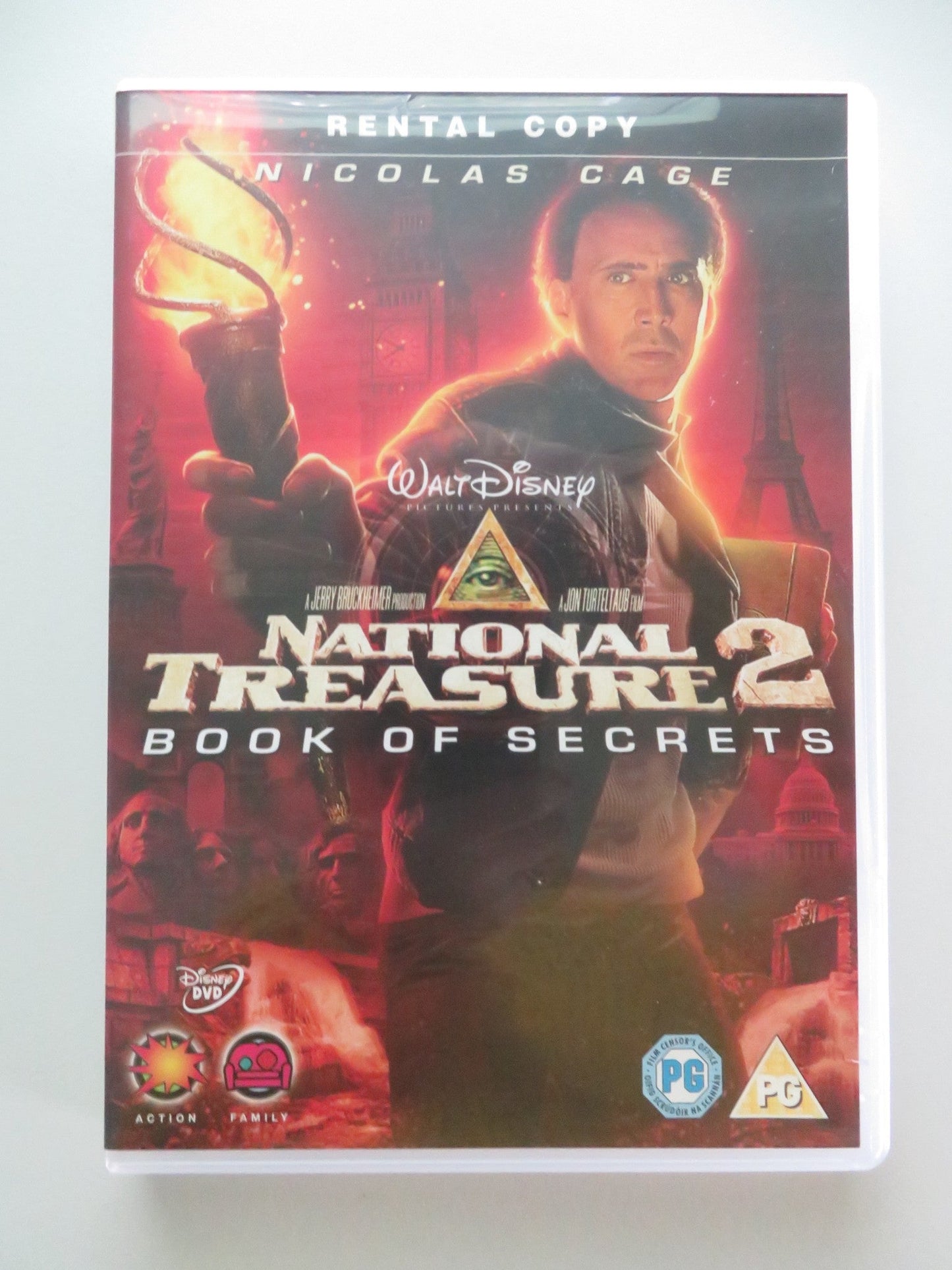 NATIONAL TREASURE: BOOK OF SECRETS (DVD) DISNEY NICOLAS CAGE 2007 REGION 2 Movie posters