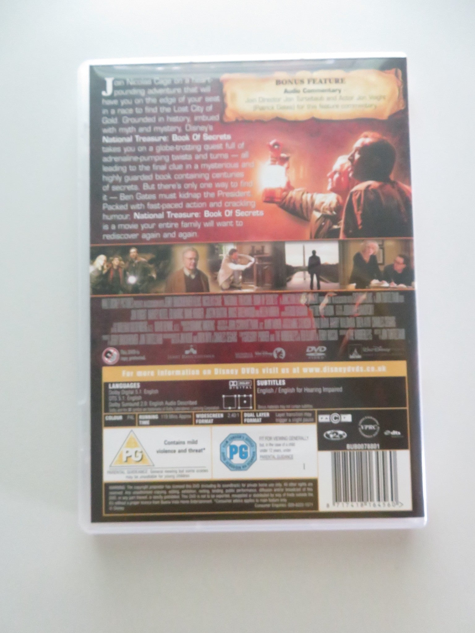 NATIONAL TREASURE: BOOK OF SECRETS (DVD) DISNEY NICOLAS CAGE 2007 REGION 2 Movie posters