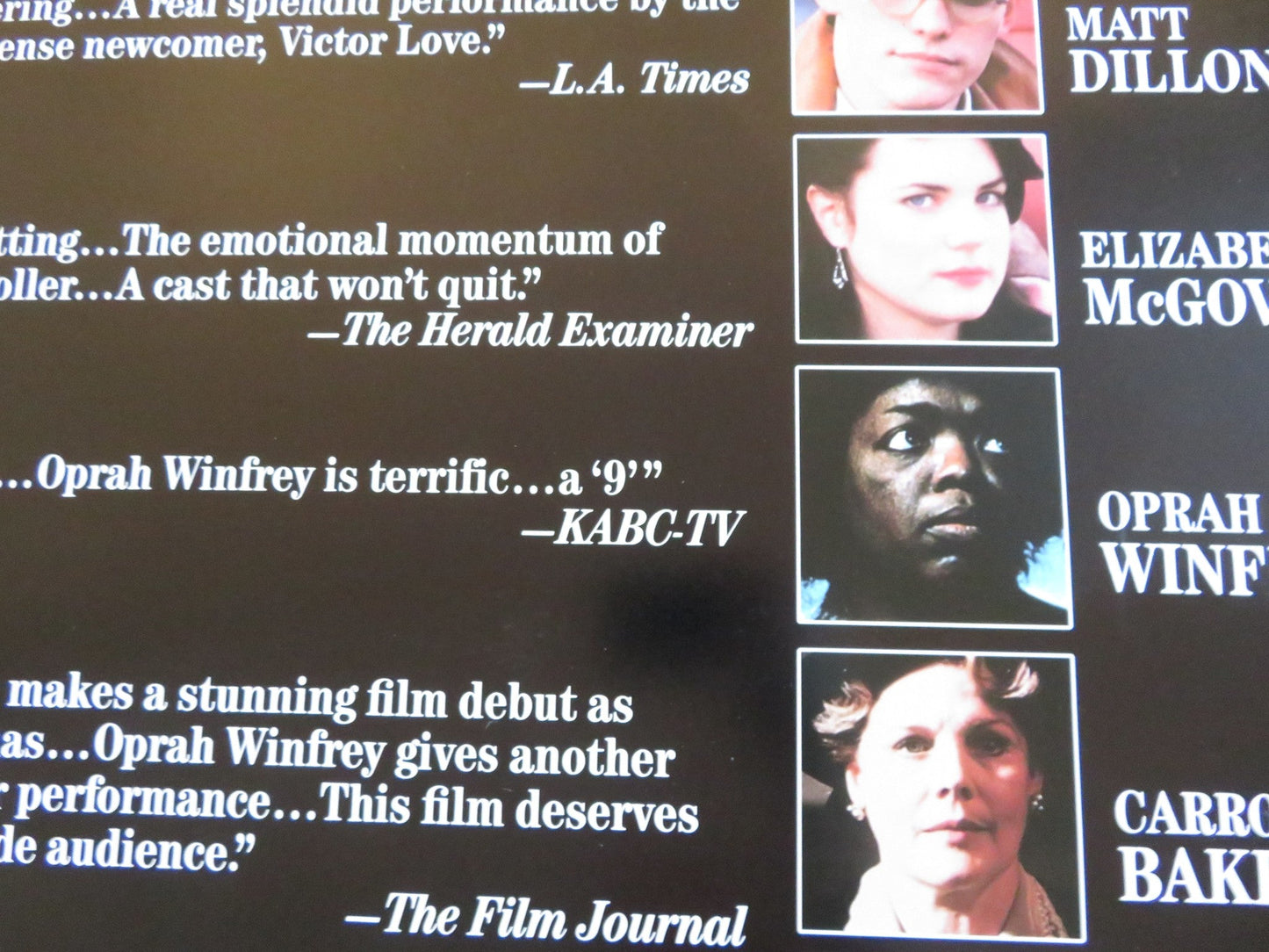 NATIVE SON US ONE SHEET ROLLED POSTER MATT DILLON ELIZABETH MCGOVERN 1987 Rendezvous Cinema Movie posters