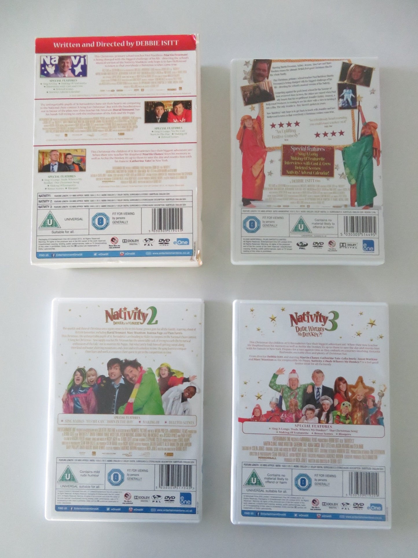 Nativty!, Nativity 2 and Nativity 3 (DVD BoxSet) Martin Freeman 2009 Region 2 Movie posters