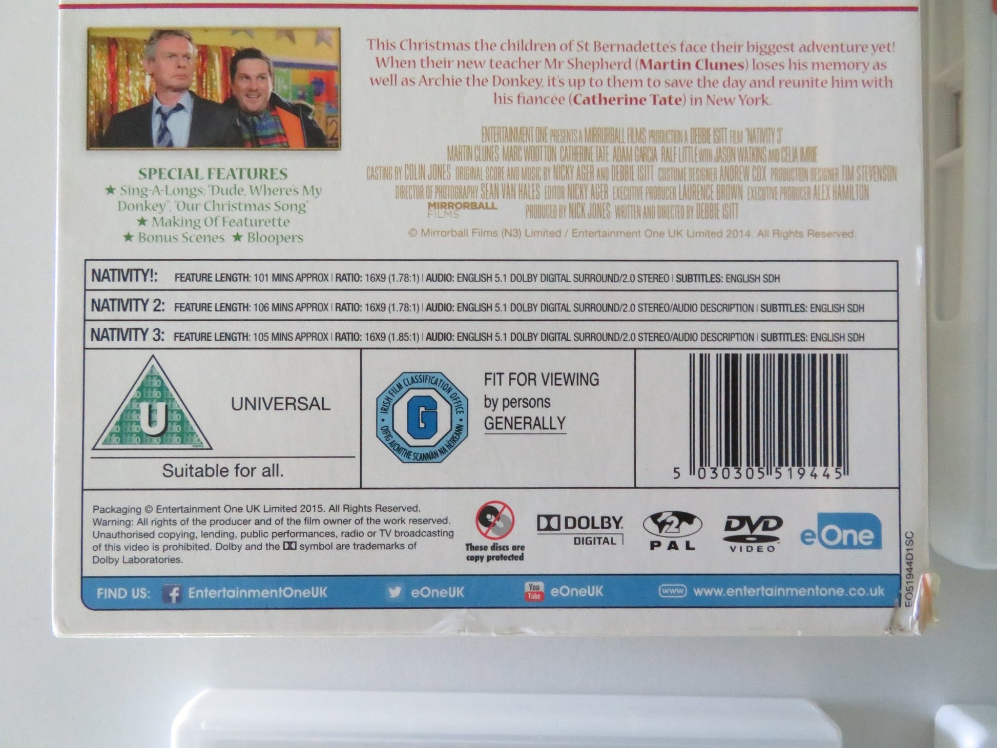 Nativty!, Nativity 2 and Nativity 3 (DVD BoxSet) Martin Freeman 2009 Region 2 Movie posters