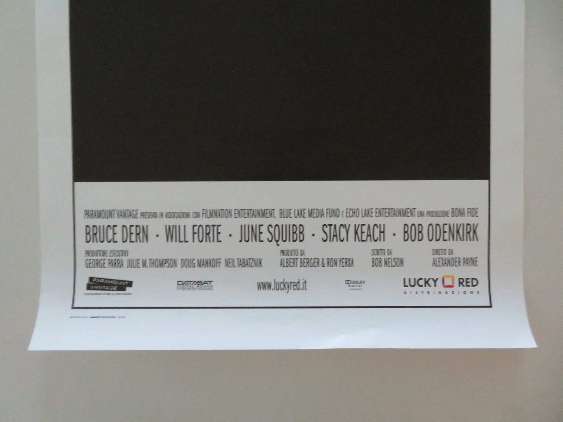 NEBRASKA ITALIAN LOCANDINA POSTER BRUCE DERN WILL FORTE 2013 Movie posters
