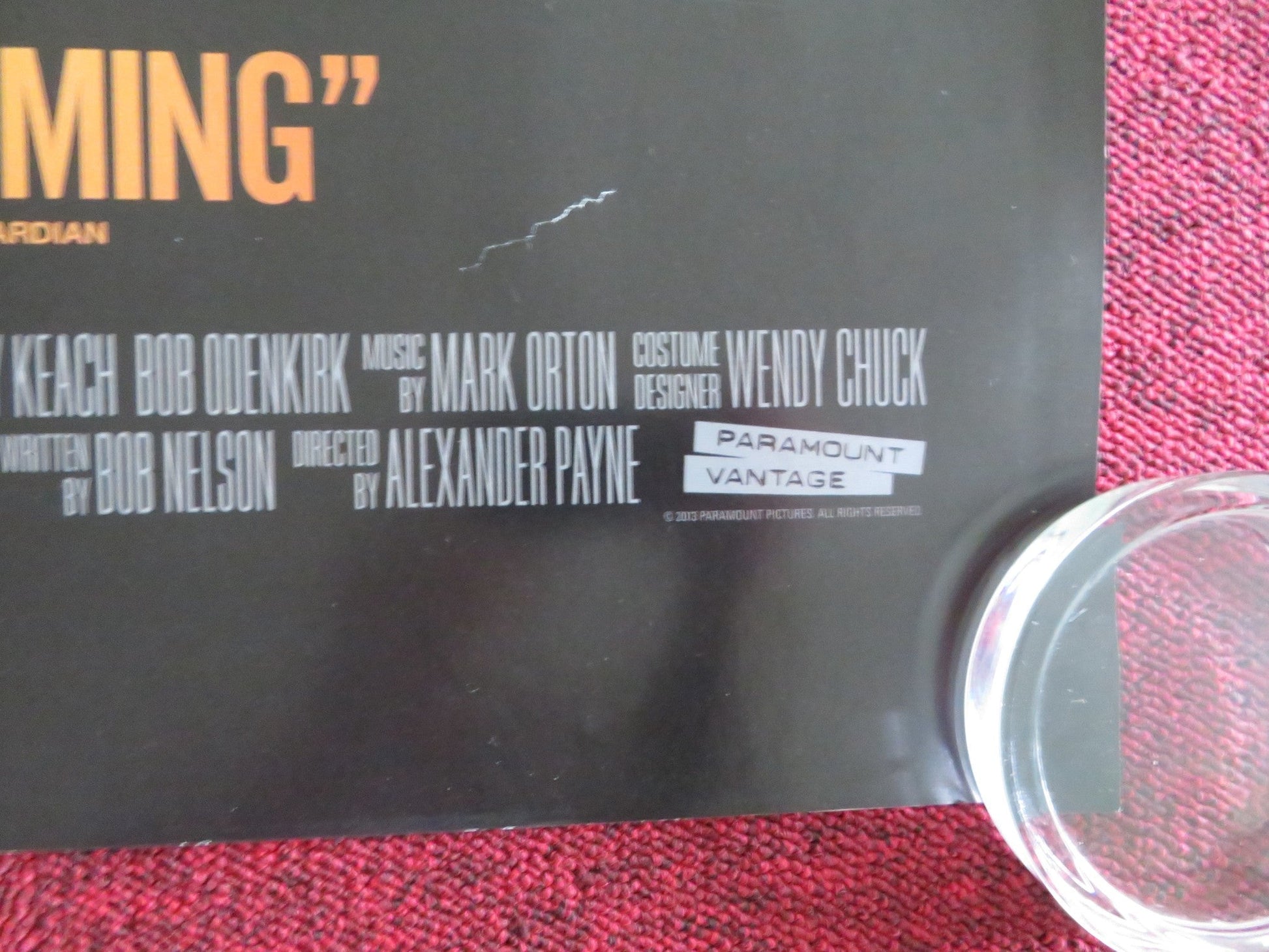 NEBRASKA UK QUAD ROLLED POSTER BRUCE DERN WILL FORTE 2013 Movie posters