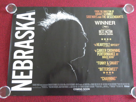 NEBRASKA UK QUAD ROLLED POSTER BRUCE DERN WILL FORTE 2013 Movie posters