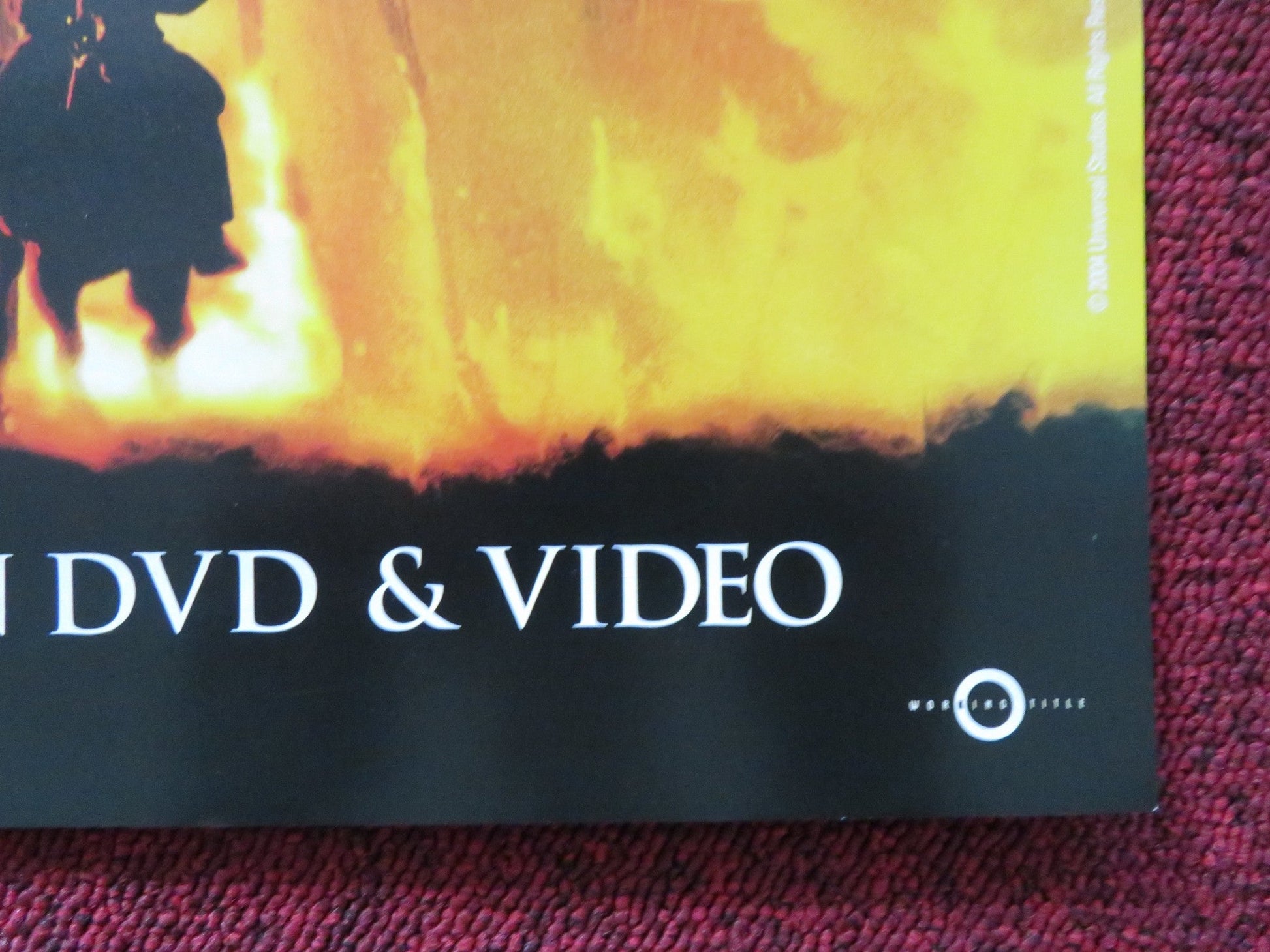 NED KELLY DVD & VHS VIDEO POSTER HEATH LEDGER ORLANDO BLOOM 2003 Rendezvous Cinema Movie posters